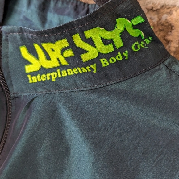 VTG 80s Surfstyle Interplanetary Body Gear Pullover Anorak Windbreaker Teal - Picture 4 of 9